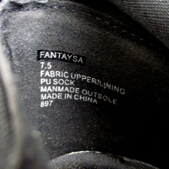 Madden Girl Dark Blue Velvet Booties Ankle Boots High Heel Size 7.5 Fantaysa - Picture 7 of 7